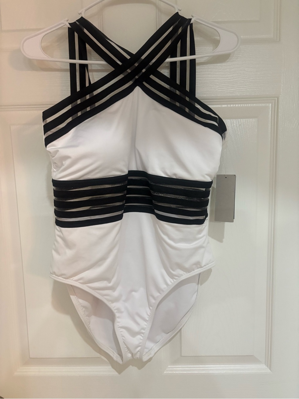 Kenneth Cole New York Stompin in My Stilettos One Piece Swimsuit L NWT